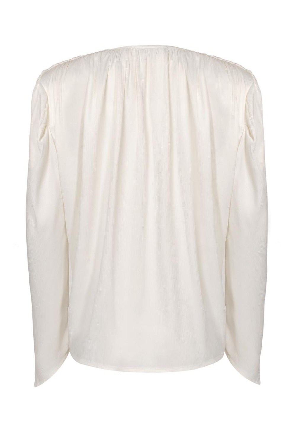 "Draped-detailing blouse" Блуза с объемными плечами - фото 135084