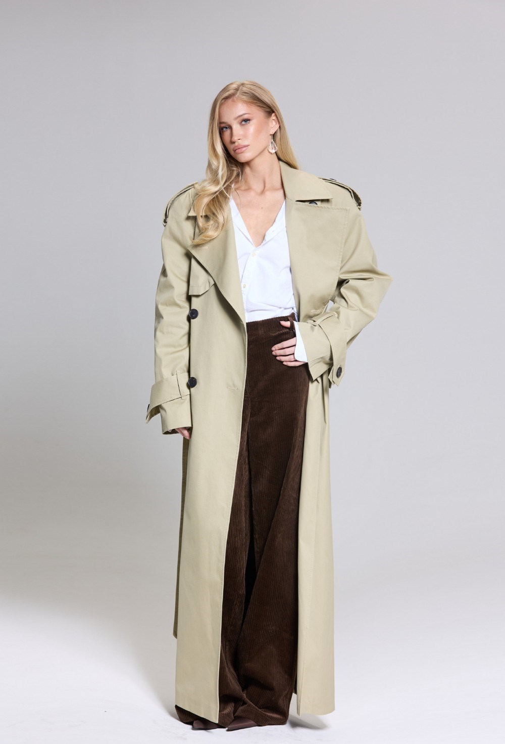 Тренч ПЛАСИД БЭЙДЖ - фото 136293