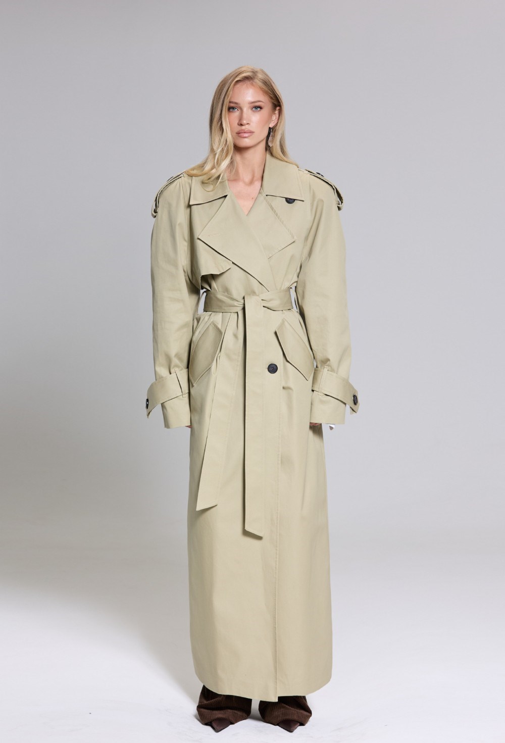 Тренч ПЛАСИД БЭЙДЖ - фото 136294