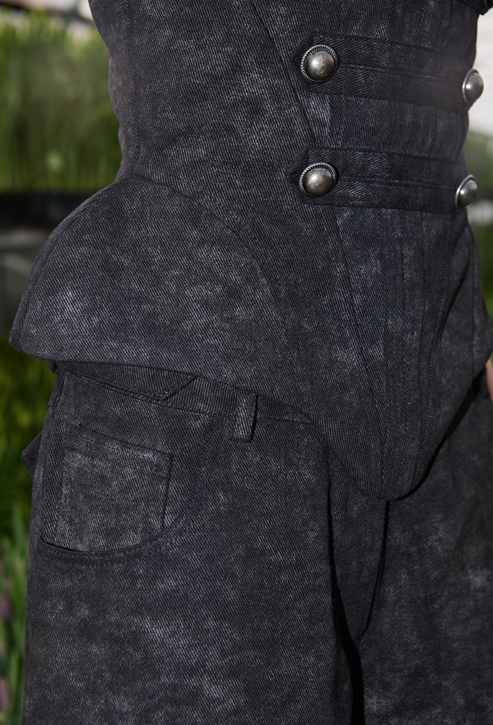 Корсет-доломан графитового цвета - фото 136671