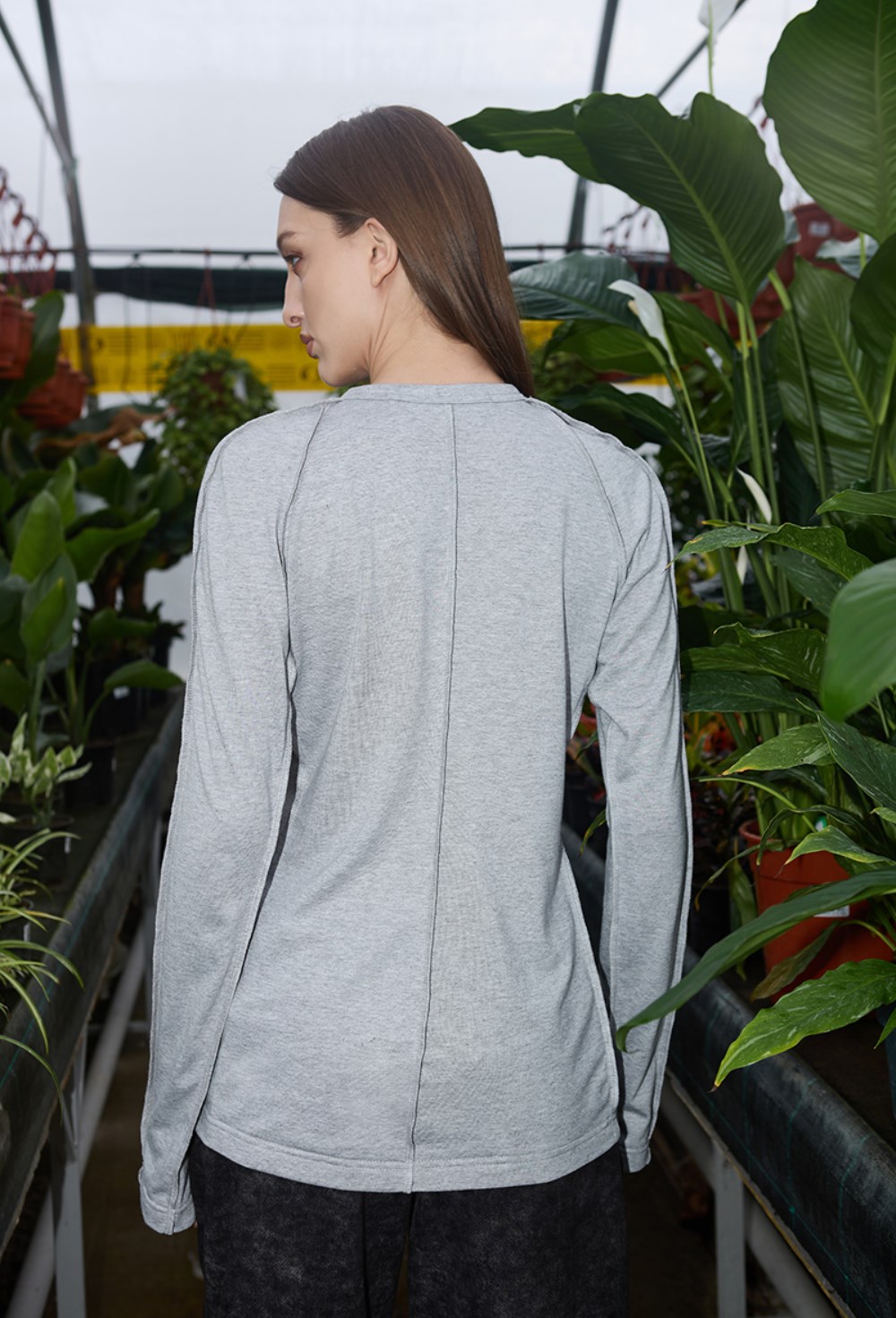 Лонгслив Инсайд Аут серого цвета - фото 136702