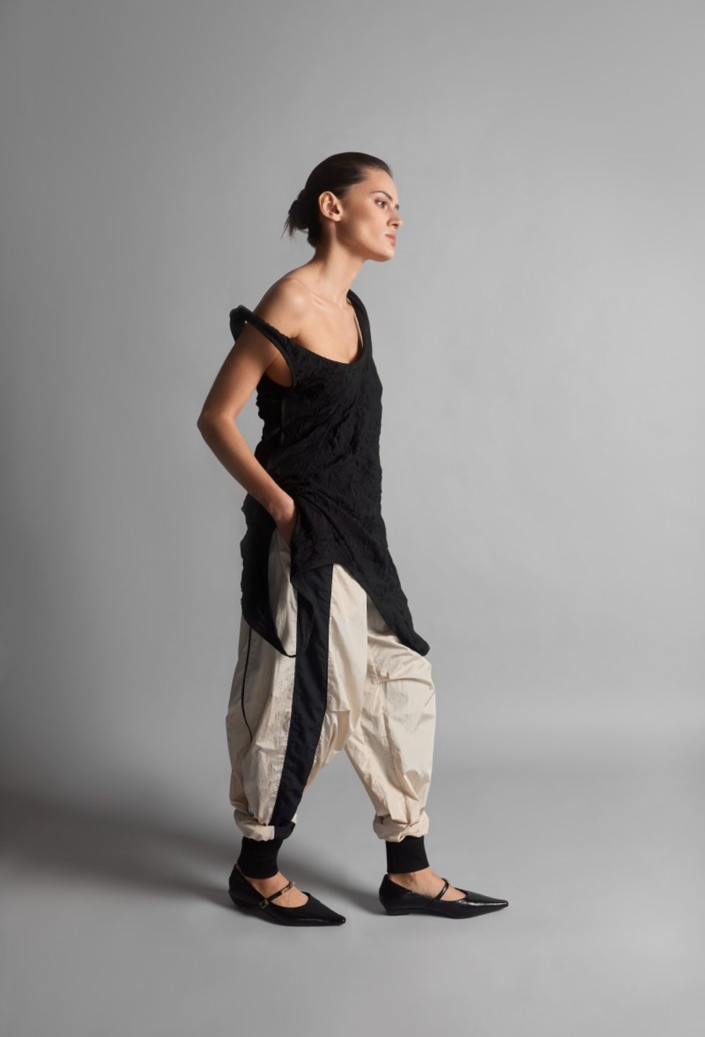 Майка-майка черного цвета - фото 136749