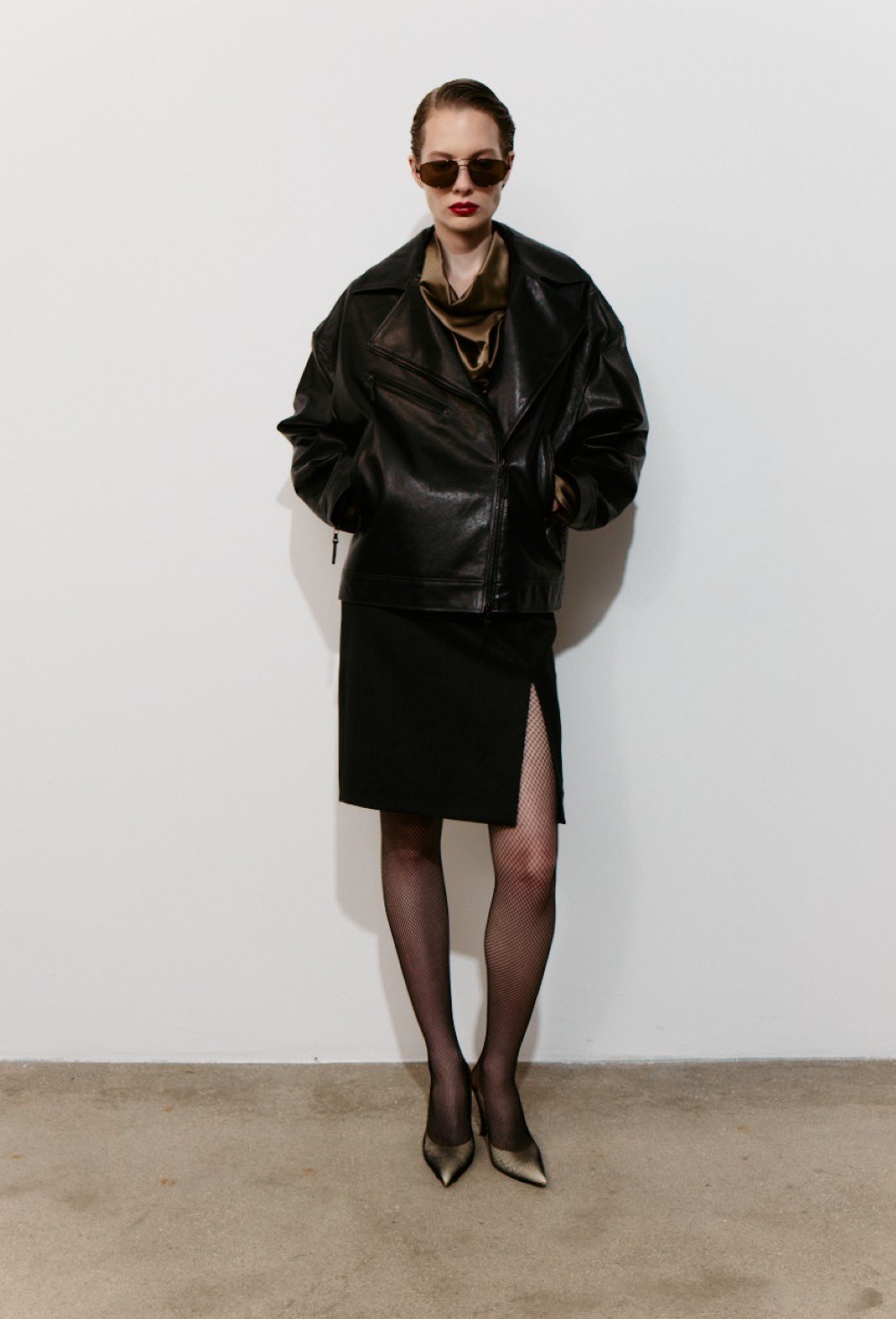 Куртка-косуха из кожи - фото 136964