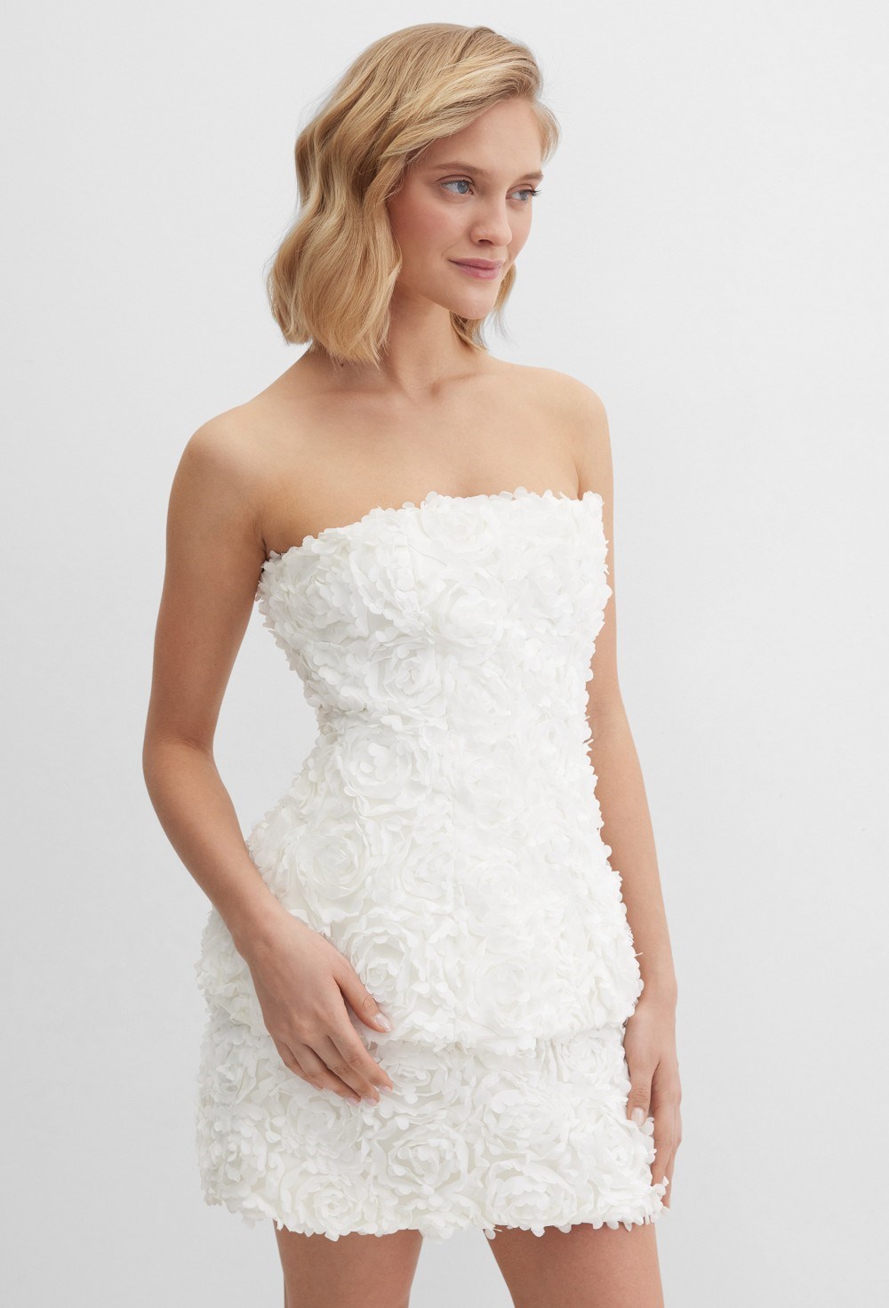 Корсетный топ с цветами - фото 137006