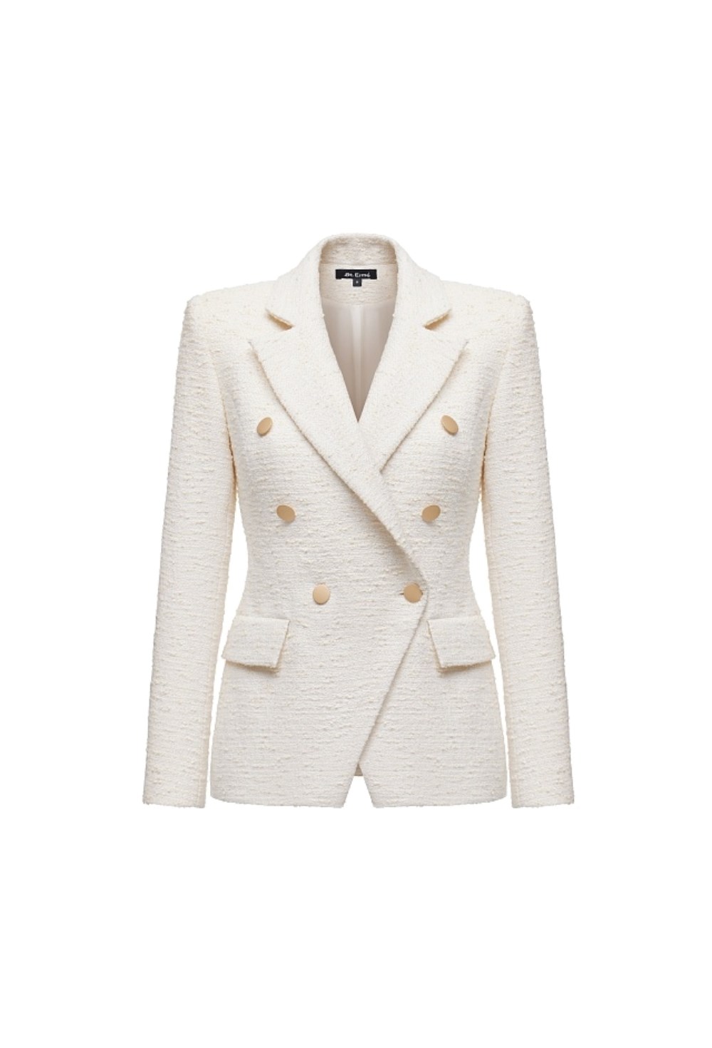 Жакет твидовый белый - фото 137330
