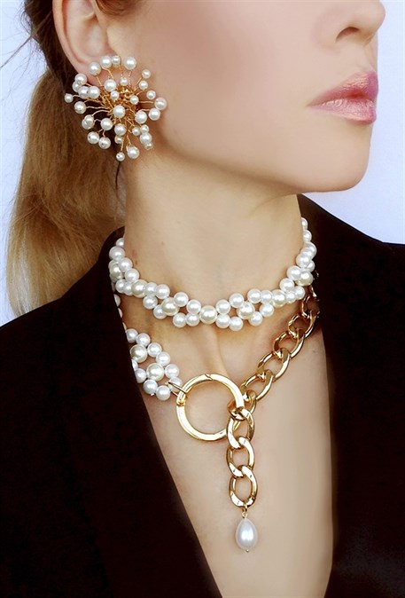 серьги веточки - фото 20020