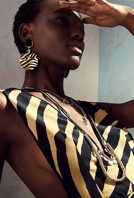 серьги зебра - фото 20084