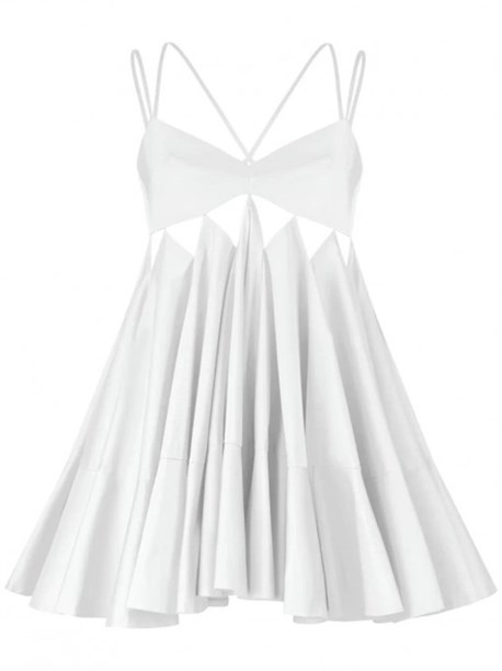 Белое хлопковое платье - фото 27852