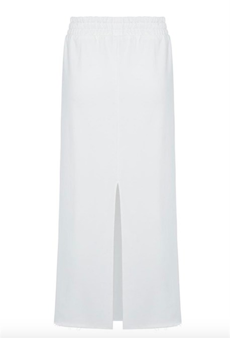 Юбка миди с разрезом - фото 30100