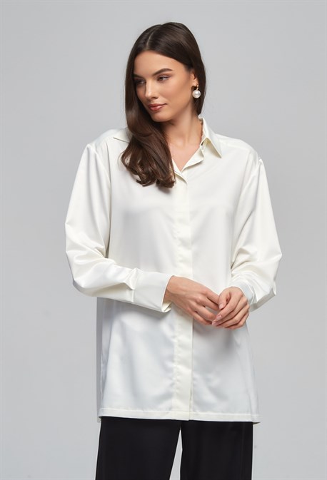 Шелковая рубашка - фото 30120 Шелковая рубашка - фото 30120