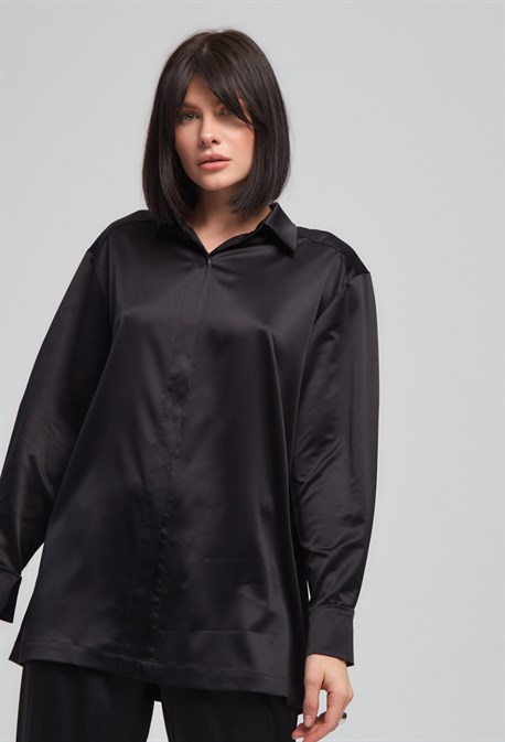 Шелковая рубашка - фото 30155