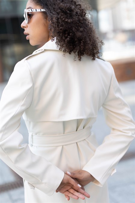 Тренч экокожа - фото 31083