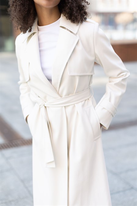 Тренч экокожа - фото 31084