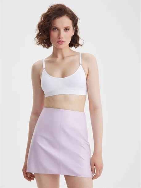 Кожаная юбка - фото 31630