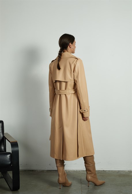 Тренч экокожа - фото 33271