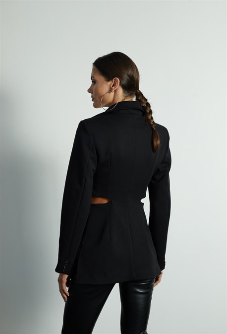 Жакет удлиненный с разрезами - фото 33303