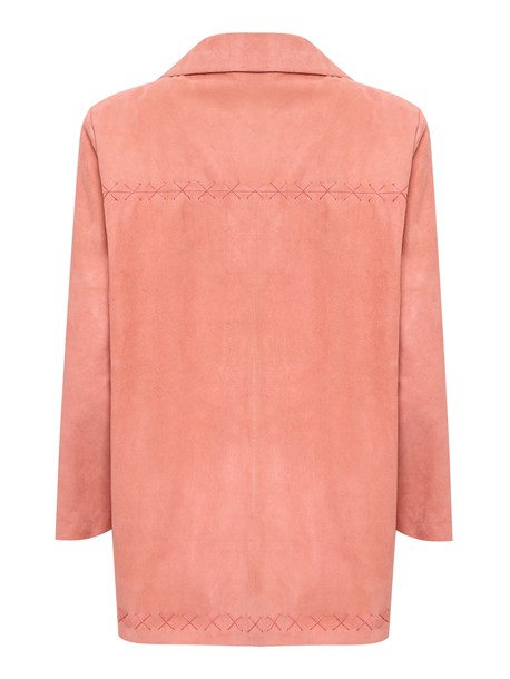 замшевый жакет блуза - фото 33600