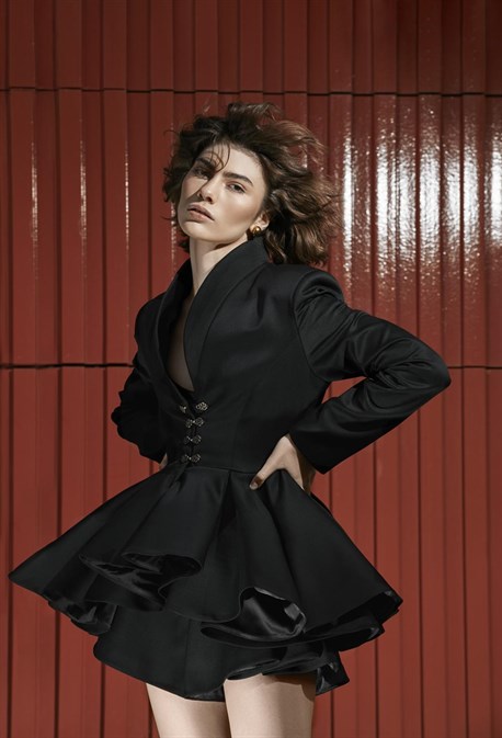 Жакет с баской - фото 35263