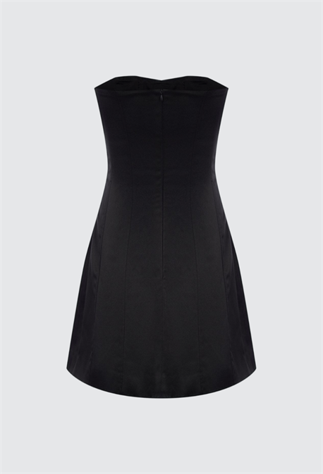 Платье с декоративными строчками - фото 40933