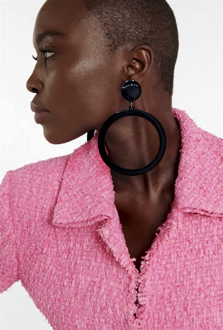 серьги кольца - фото 42977