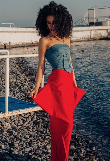 Кроп топ "АМЕРИКА" - фото 43801