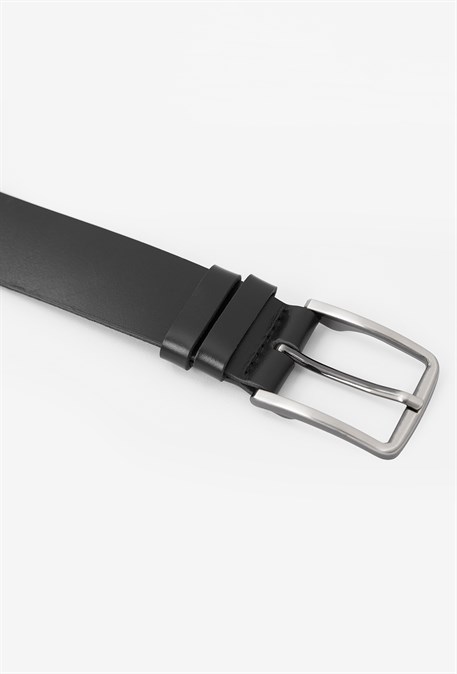 Ремень базовый пряжка никель - фото 44234