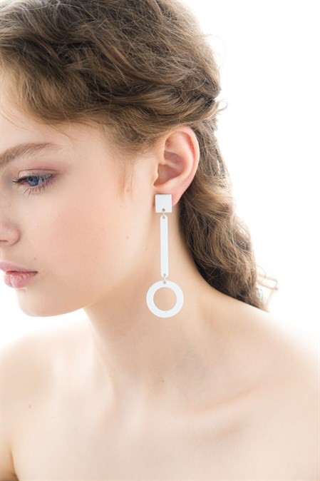 Серьги Minimalism Асимметрия - фото 45848