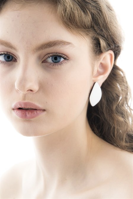 Серьги Wood Лепестки миндаля - фото 45859