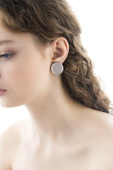 Серьги Wood circle 23 - фото 45865