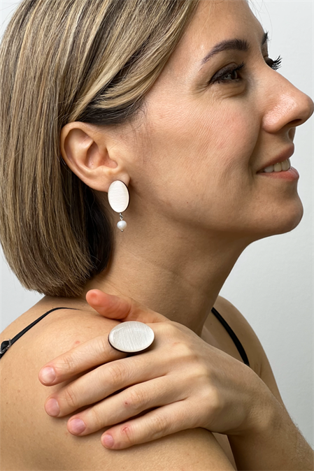 Кольцо Wood ellipse - фото 47535