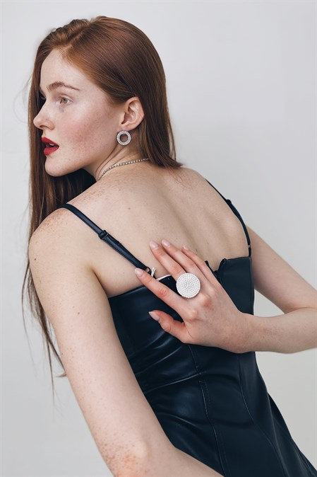 Серьги Crystal Rings - фото 47772