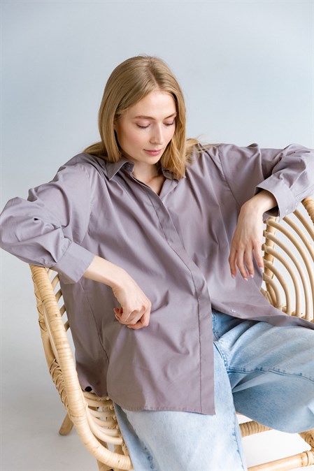 Рубашка grey - фото 47832