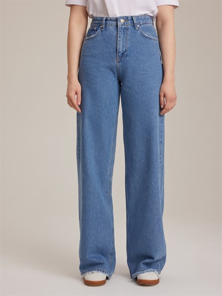 Джинсы широкие - фото 48122