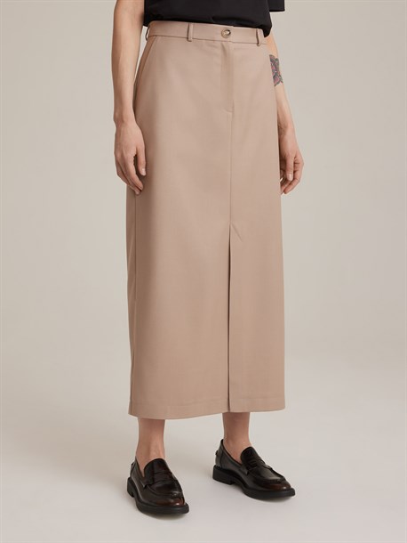 Юбка миди прямого кроя - фото 48161