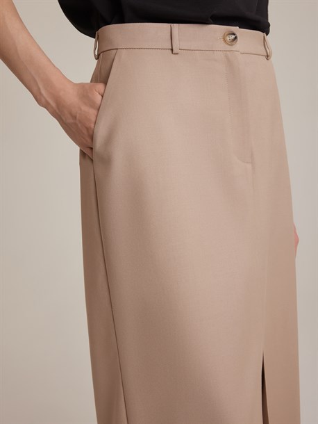 Юбка миди прямого кроя - фото 48162