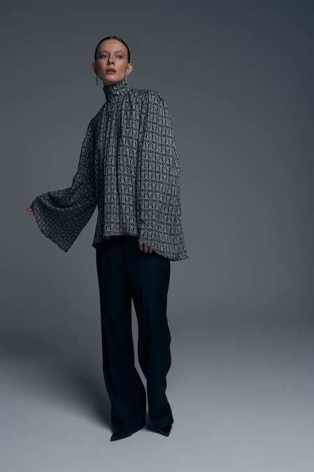 блуза с рисунком - фото 48398