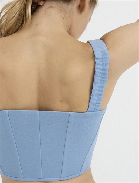 Корсет со шнуровкой denim - фото 48419