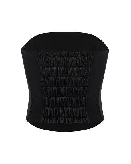 Корсет прямой из эко кожи - фото 48446