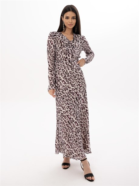 Платье из атласного шелка - фото 48769