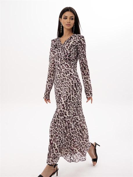 Платье из атласного шелка - фото 48770