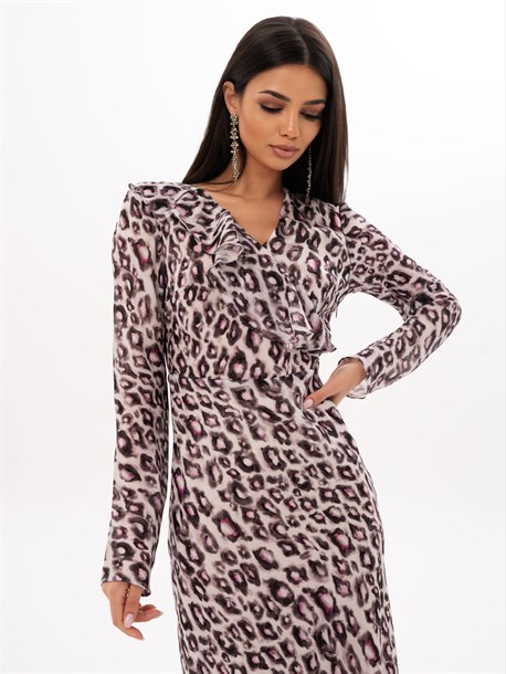 Платье из атласного шелка - фото 48771