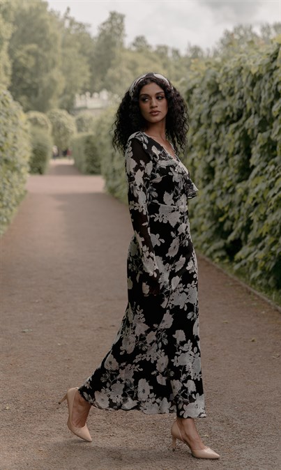 Платье из шифонового шелка - фото 48782