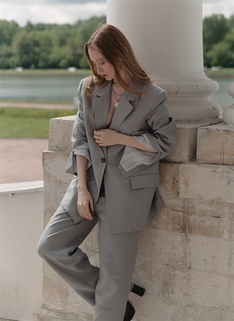 Костюм из итальянского льна - фото 48791