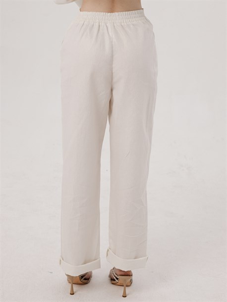 Костюм из итальянского льна с напылением - фото 48798