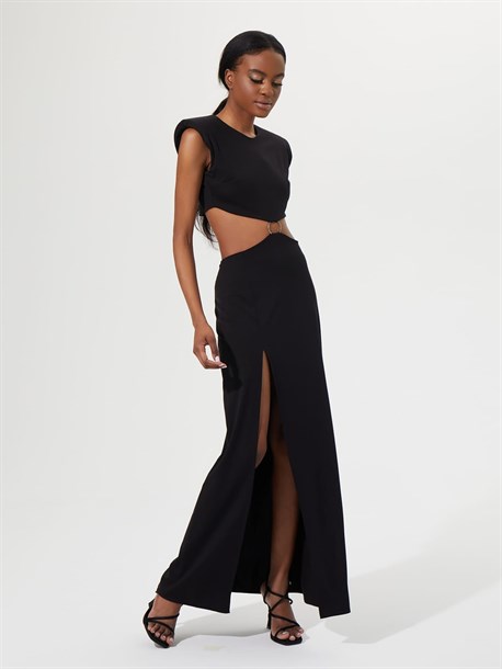 Платье макси с кольцом - фото 48803