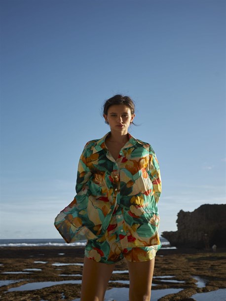 Шорты в пижамном стиле - фото 48824