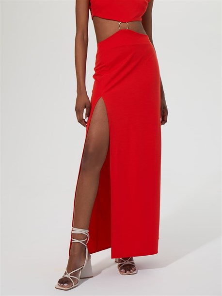 Платье макси с кольцом - фото 48851