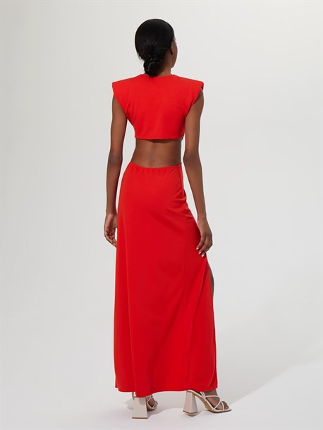 Платье макси с кольцом - фото 48852