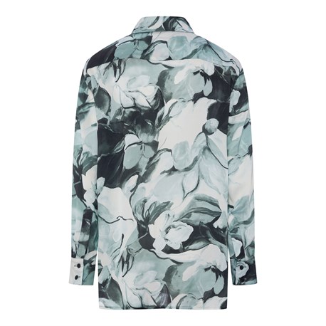 Рубашка в пижамном стиле - фото 48863