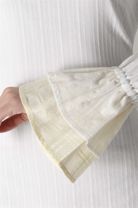 Платье А-силуэта с поясом - фото 48972